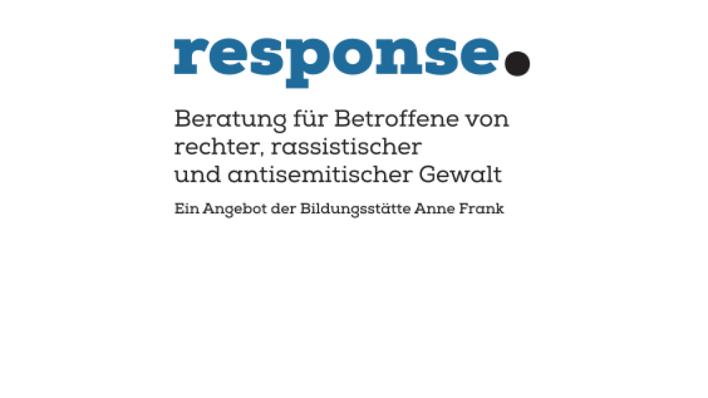 Logo von response – Beratungsangebot Bildungsstätte Anne Frank